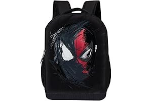 Spider-Man: Into the Spider-Verse Black Knapsack 16 inch Mesh Padded Bag