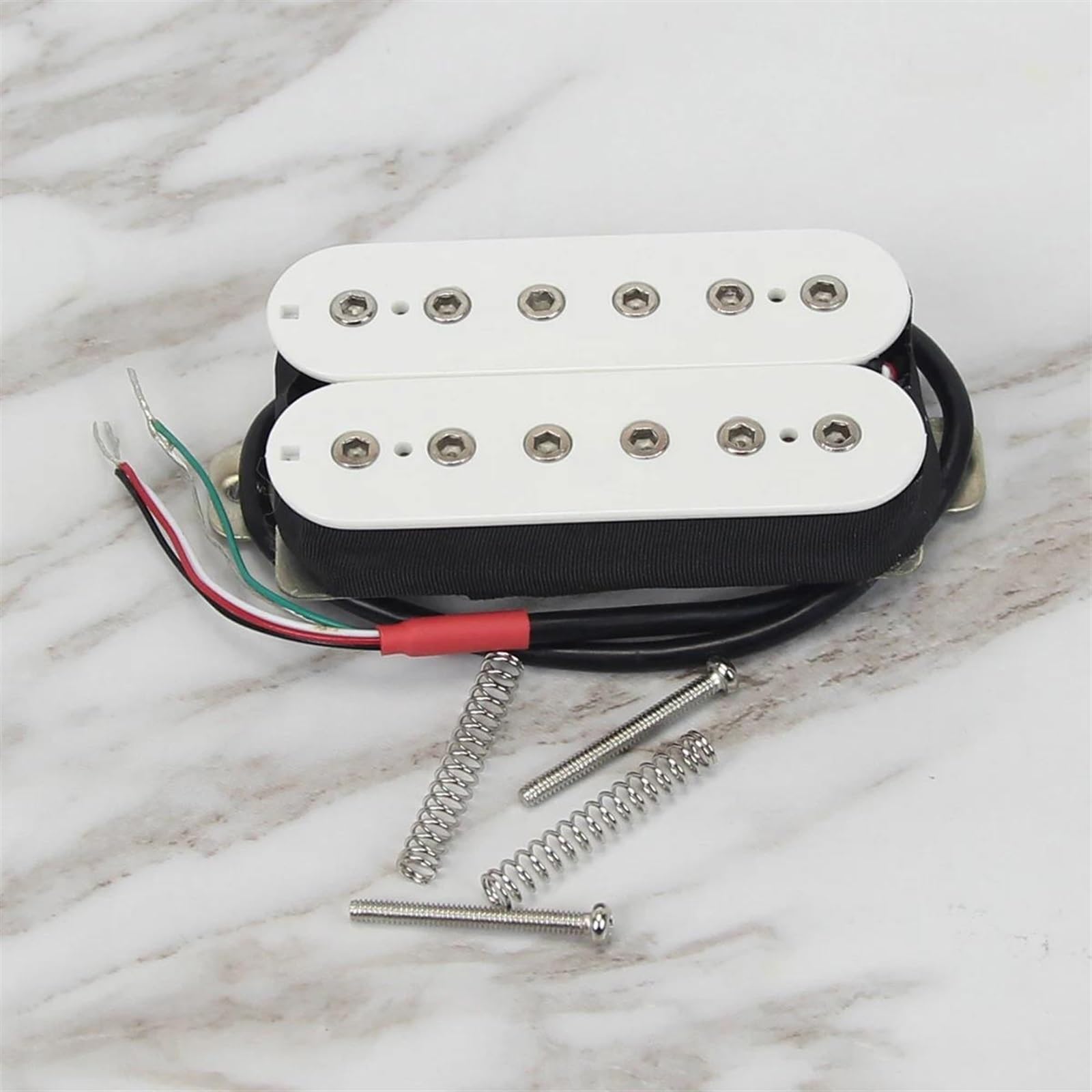 E-Gitarre Pickups Set 1 Stück Weiß Alnico 5 E-Gitarre Humbucker Pickup Doppelspule Gitarrenteile 8K 14K (Color : 14K Bridge)