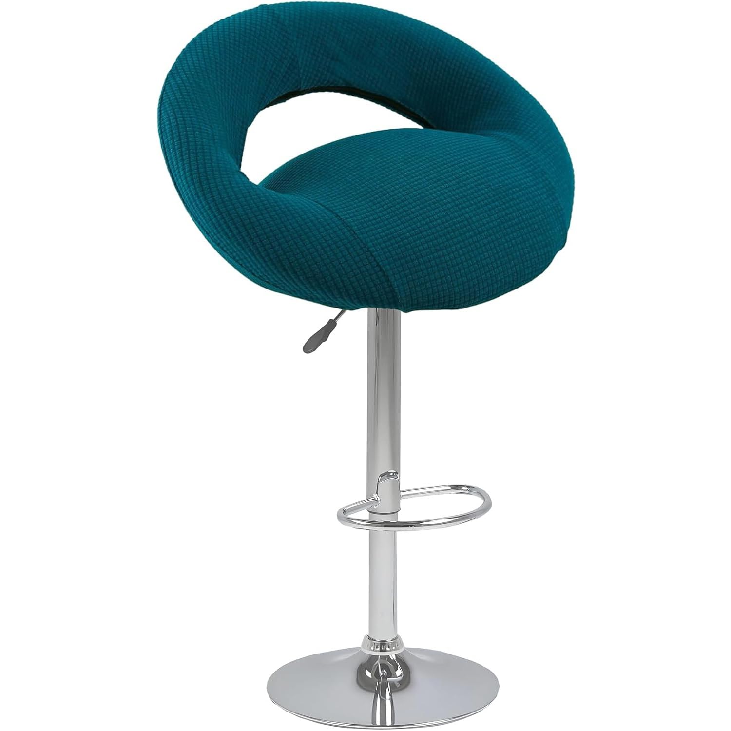 Swivel Bar Stool Chair Covers with Hollow Backrest 4/2/6 PCS, Stretch Chair Cover Slipcovers, Counter Height Bar Stool Covers, Stools Seat Cover for Kitchen Island(Blue,6PCS)