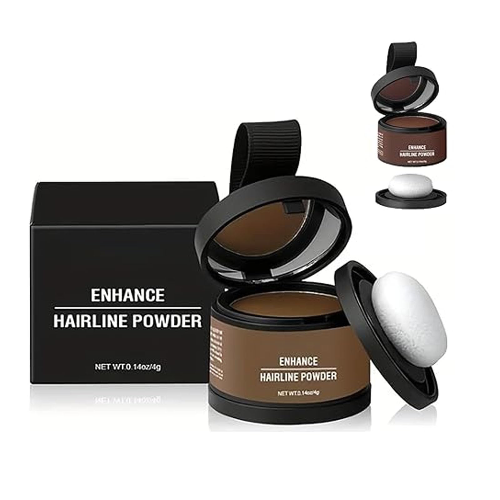 Constituent Hair Powder, Constituent Hair Powder-Constituent Hair Color, Nish Hair Hairline Powder, Maychee, Consulbefor Hair, Waverloo Magic Root Cover Up (#11 Light Brown)