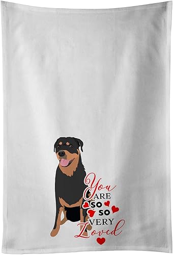 Miniatura 8 de Carolines Treasures WDK3930WTKT - Juego de 2 toallas de cocina blancas de pastor alemán Red Sable So Loved 19 x 25 pulgadas multicolor