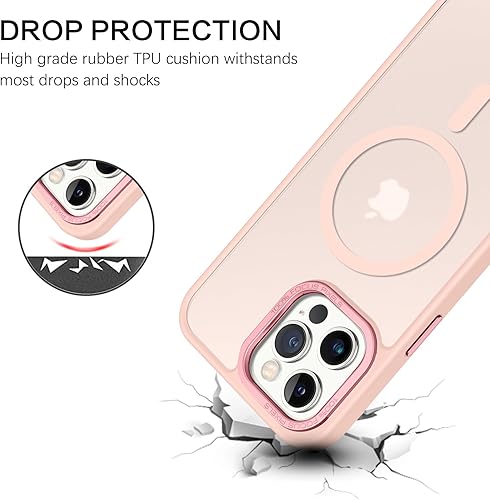 Miniatura 5 de BENTOBEN Funda magnética para iPhone 13 Pro Max, iPhone 13 Pro Max compatible con MagSafe, translúcida mate, delgada, a prueba de golpes, para