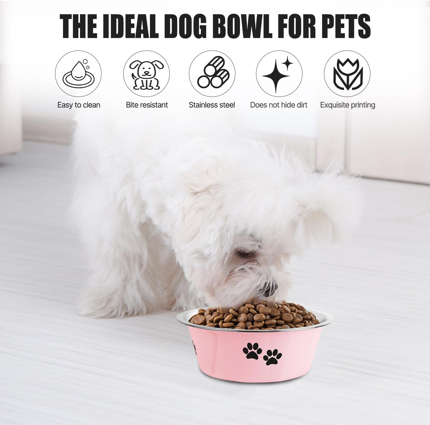 SUOXU Stainless Steel Dog Bowls 2 Pack - Image 2
