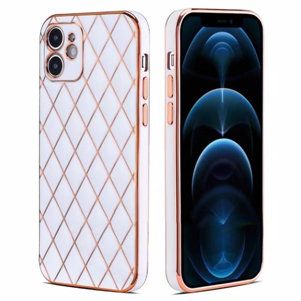 Jolie coque simple souple blanche au design électrolytique - 6