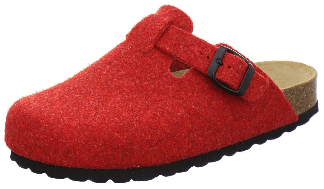 AFS 26900 Women's Slippers Closed Felt Comfortable Warm Winter Clogs, Made in Germany