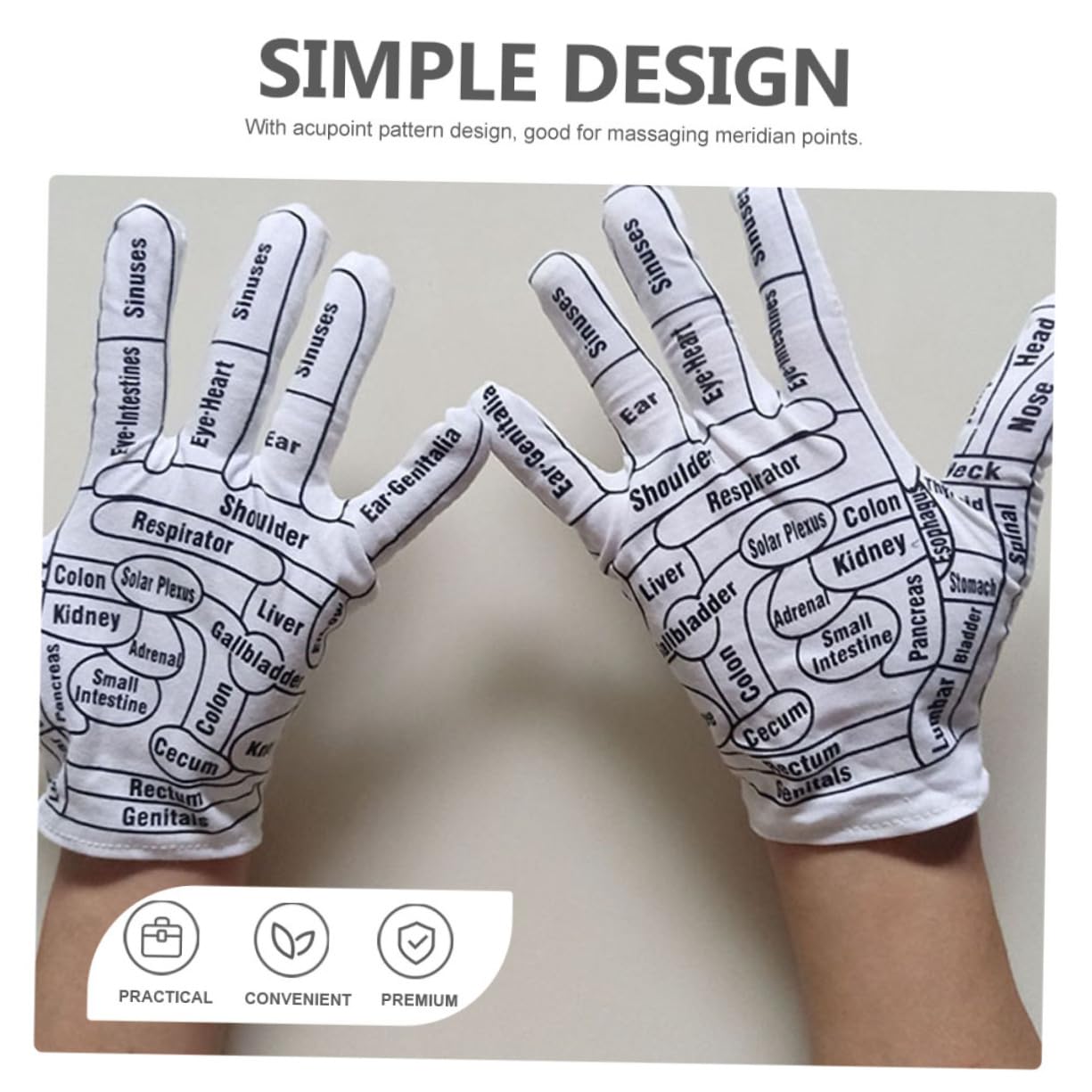 FOMIYES 5paare Massagehandschuhe Elastische Wiederverwendbare Fäustlinge Mit Akupressurmuster Für Hand Und Rückenmassage Massagezubehör Für Zuhause Oder Spa