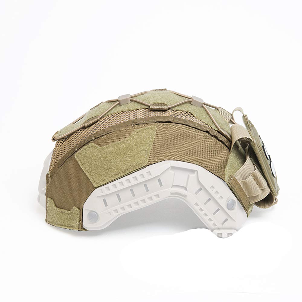 FMA Helmet Cover Balancing Weight Pouch Bag Elastic Battery Holder for Tactical Maritime Helmet TB1345 (DE)