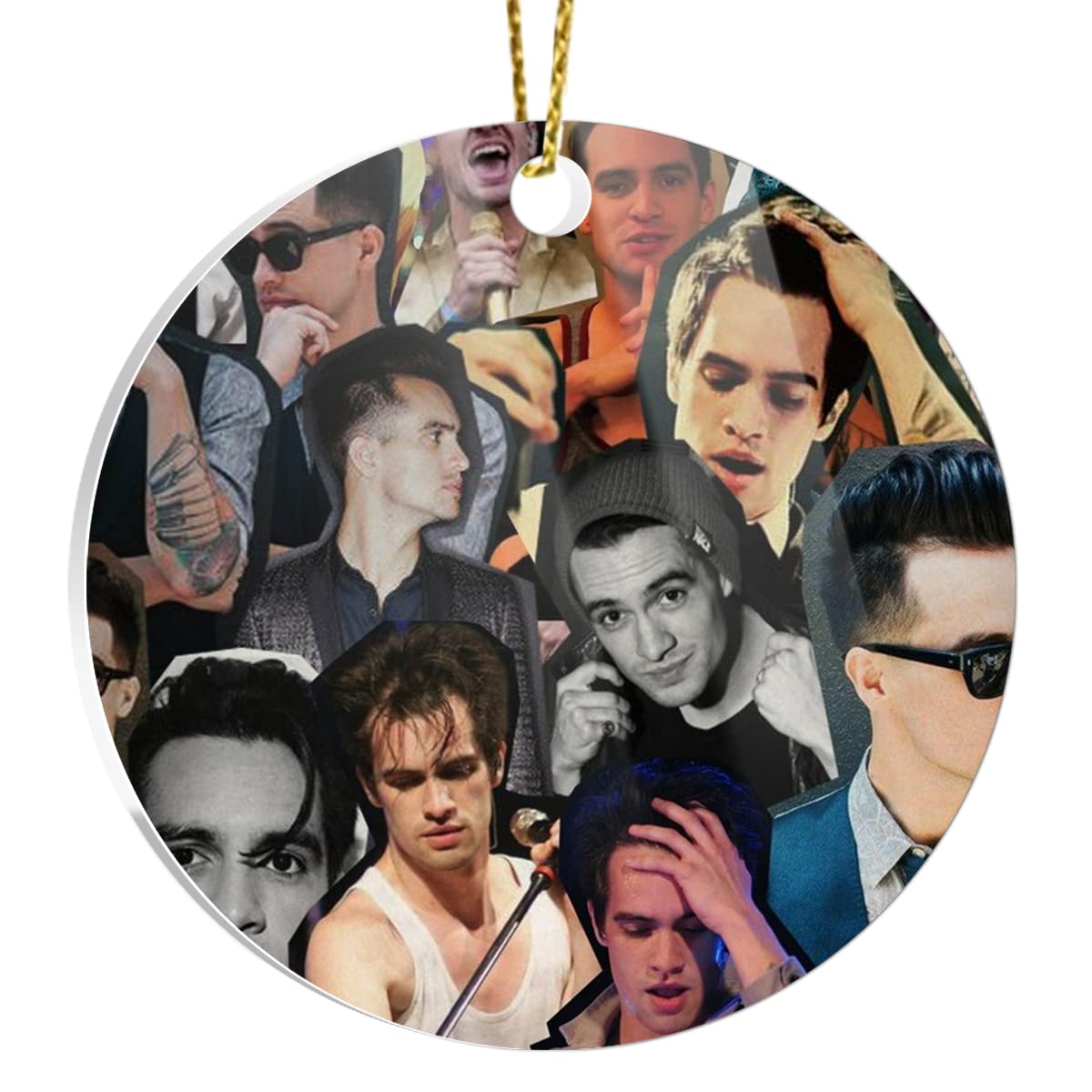 Round Ornament Christmas Decoration Brendon Home Decor Acrylic Urie Gift Home Decor Circle X-mas Xmas Gift Christmas for Holidays, Party Decoration