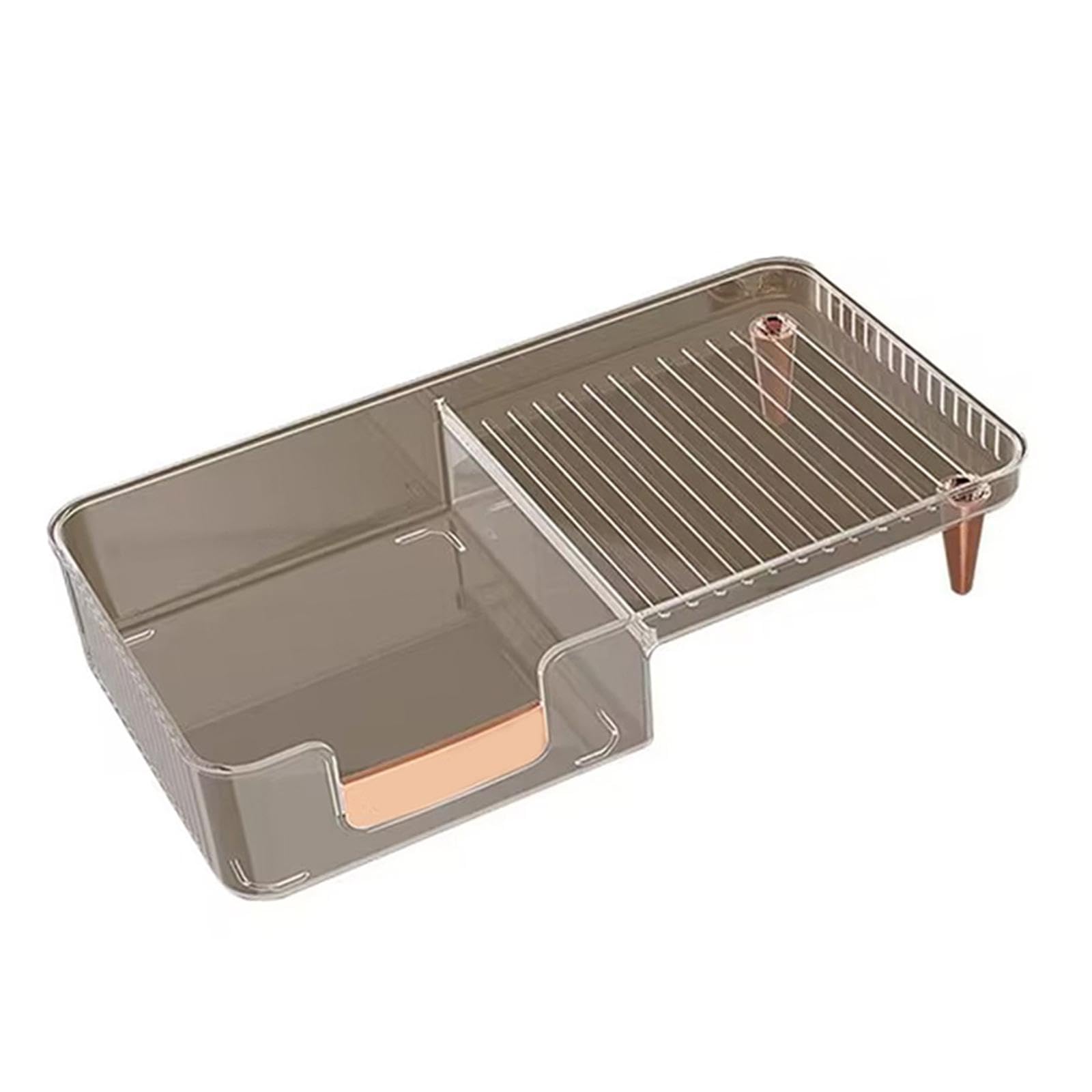 Bathroom Counter Organizer Shelf Bathroom Organizer Storage Rack for Desktop Orange-image-21