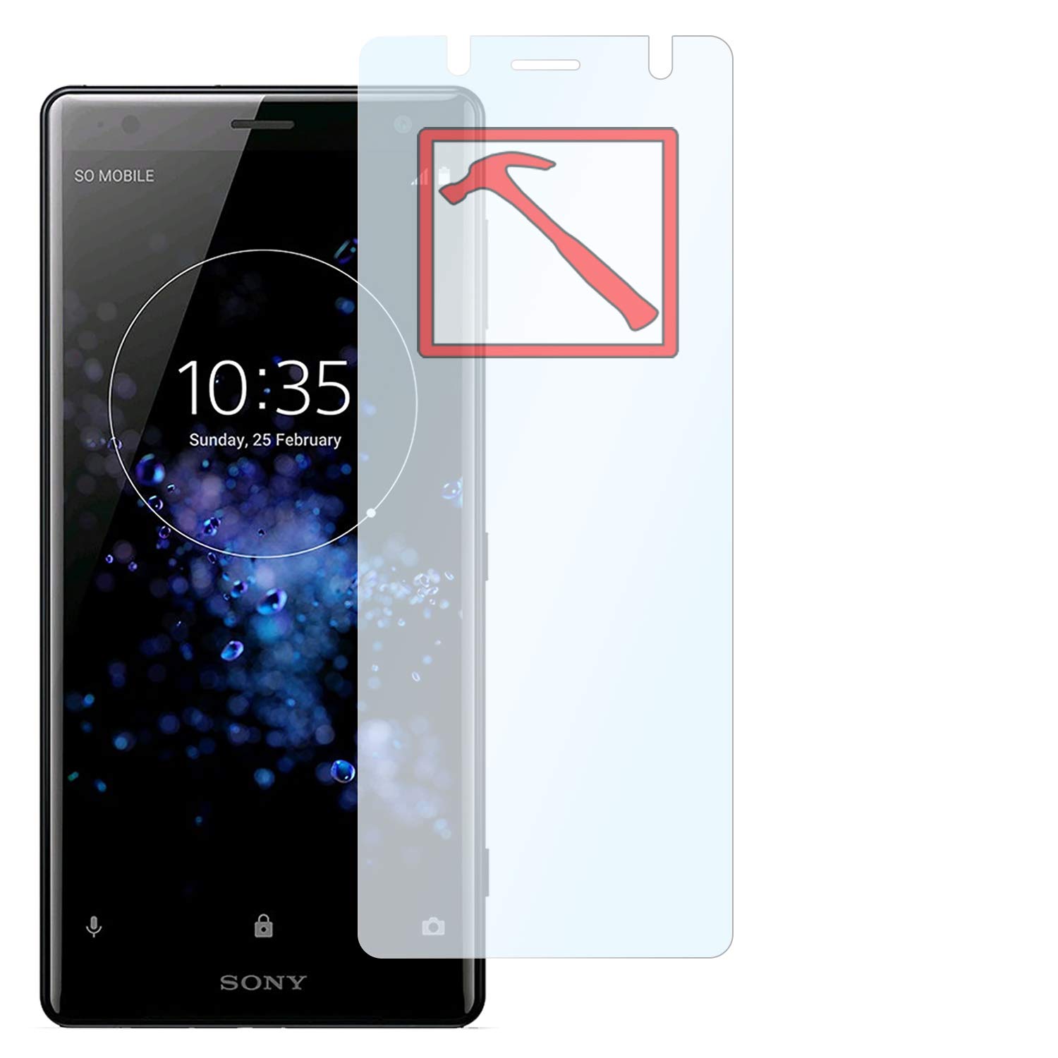 brotect Pellicola Protettiva Vetro per Sony Xperia XZ2 Premium Protezione Schermo [Durezza Estrema 9H, Chiaro