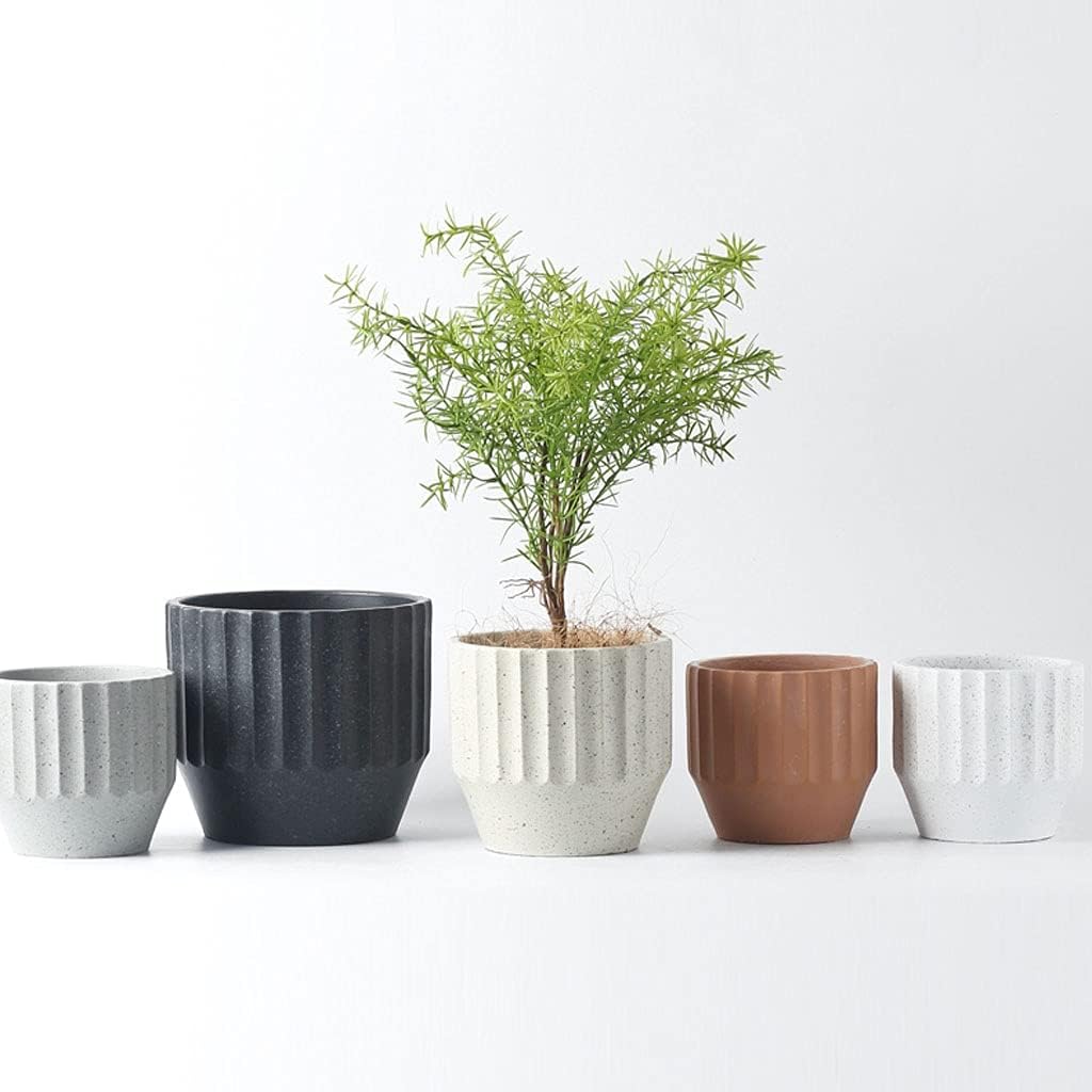 Flower pots Cement Flower Pot Simple Home Restaurant Office Coffee Table Desktop Decoration Flower Pot European Retro Small Flower Pot Planter (Color : A)