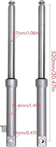 Miniatura 3 de Amortiguadores de suspensión de horquillas delanteras con abrazadera elevadora de manillar de árbol triple para CRF50 70cc 90cc 110cc Dirt Bike