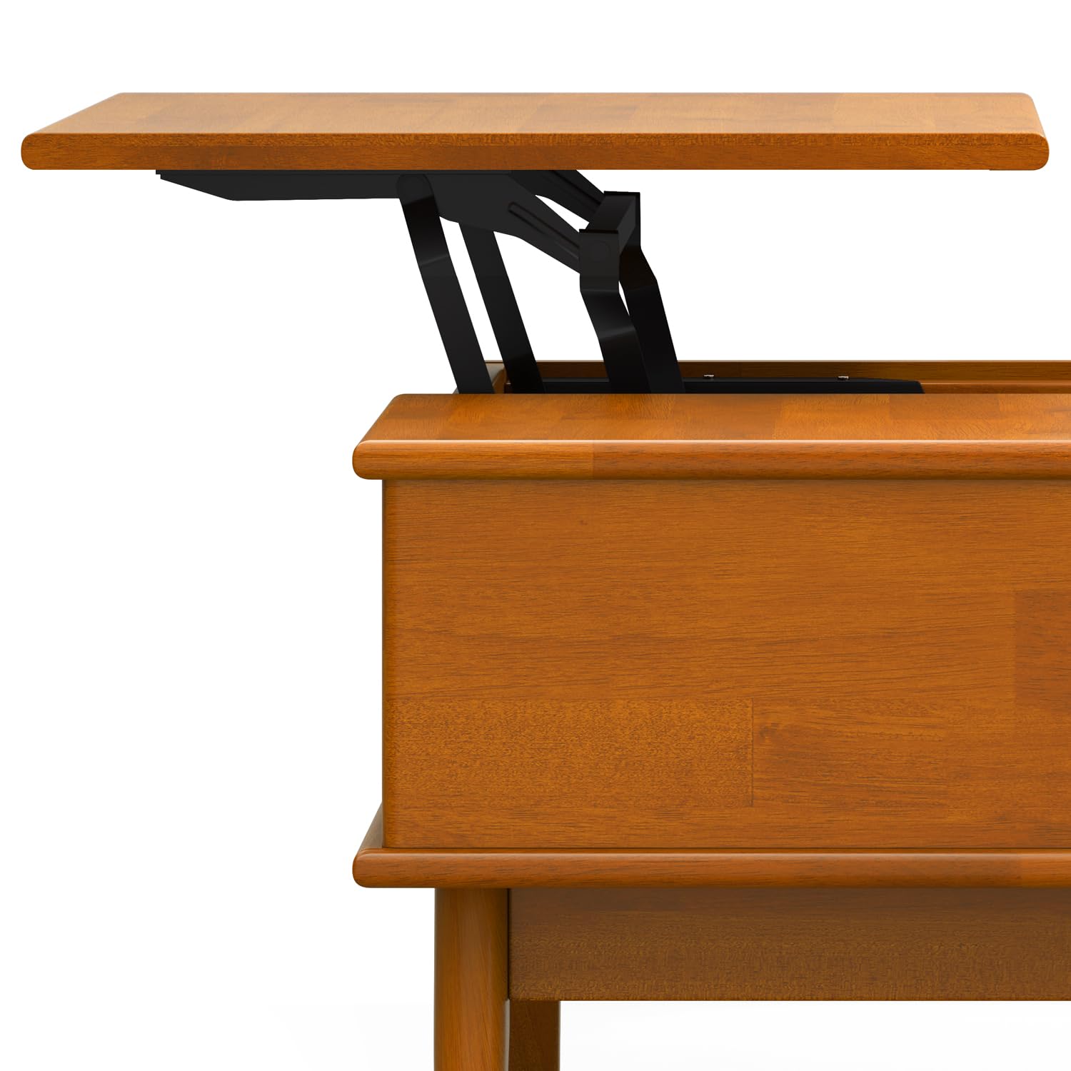 SIMPLIHOME Draper Lift Top Coffee Table, 48 inch, Teak Brown