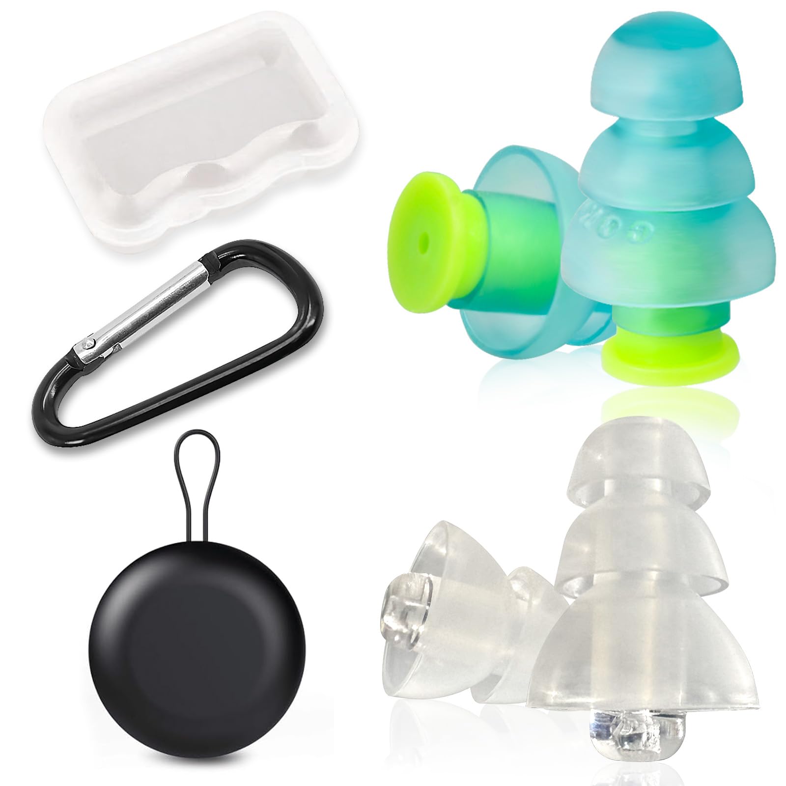 Airplane Ear Pressure Relief Earplugs - 2 Pairs Noise Reduction Travel Earplugs - Plane Travel Essentials - Comfortable Reusable Filtered Flight Ear Plugs for Adults-image-13