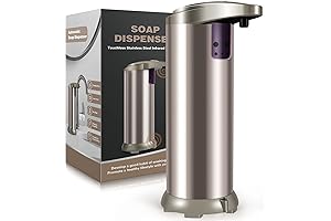 Touchless Automatic Hand Soap Dispenser, 8.8oz Stainless Steel Hands Free Liquid Soap...