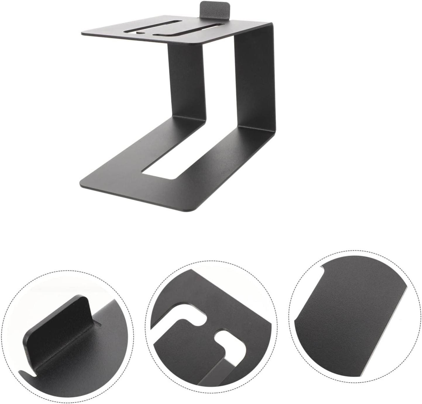 Metal Desktop Speaker Stand Bracket for Monitor Speakers Height Design Space Saving Holder for Enhanced Sound Quality Finish for Computer Audio Setup