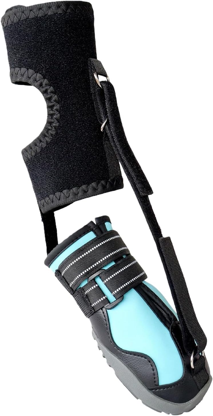 1Pc Not Knuckling Boot Brace Dog Dragging Paws Corrective Dog Shoe to Safely Lift Toes Drops Foot Brace with Reel Corrective Dog Shoes