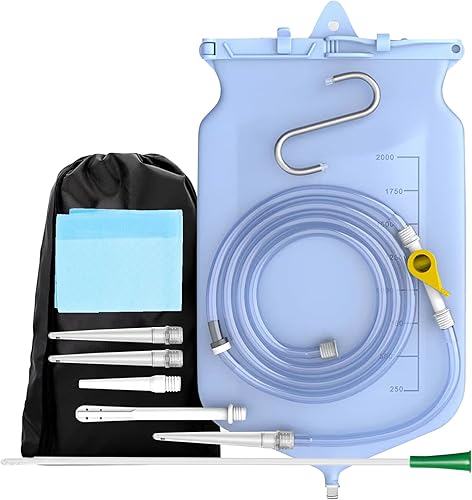 Miniatura 9 de Kit de enema transparente de 6 piezas puntas de boquilla de enema reemplazo de tubo de colon kit de cubo de enema de café para agua y colon limpieza