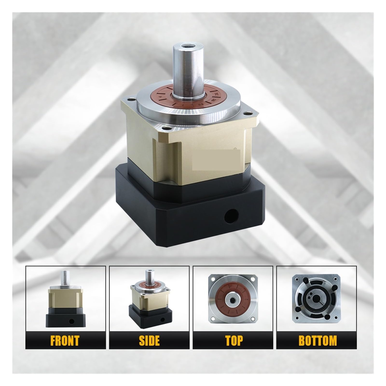 Silnik Krokowy, Przekładnia walcowa PGH90 6Arcmin precyzyjny reduktor planetarny z wejściem 14/19mm do grawera CNC serwosilnik 90ST 750W(10 to 1,19mm for 90 Servo)
