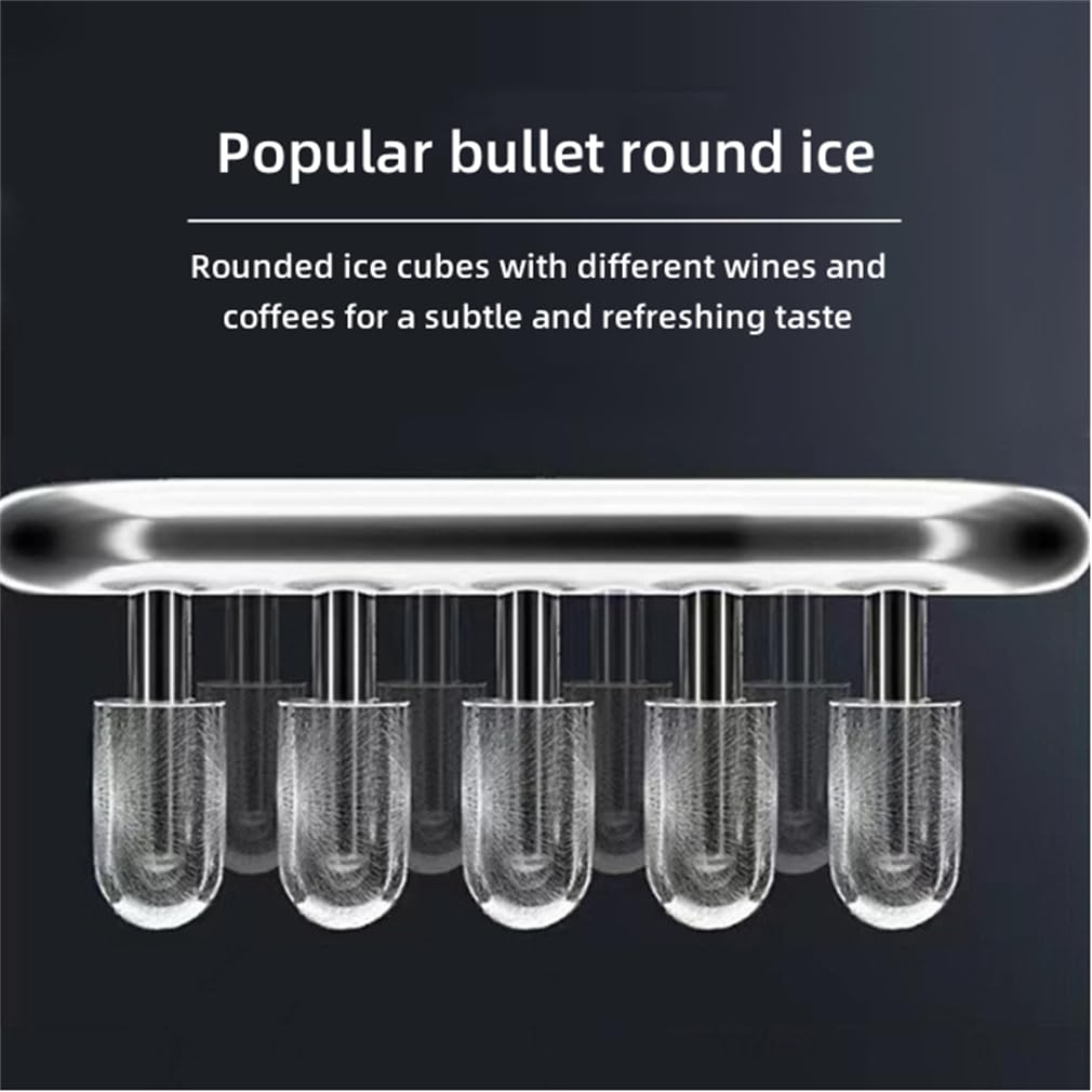 Portable Ice Maker Machine With Self-Cleaning, Portable Ice Machine, Smart Touch Control Ice Cube Size Selection, 30lbs/24h Pellet Ice Maker For Home Kitchen,A on Fridge.com - View 4