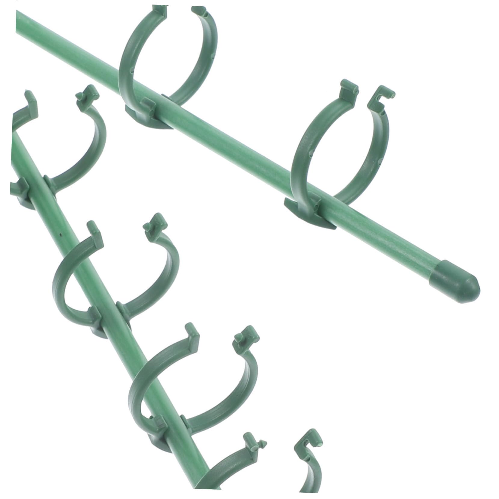 Toyvian 2 Ensembles Support du Support de Fleurs pieu enjeux Escalade de Plein air Les Soutiens Rester Support de Tige Unique de Jardin Fournitures de Jardinage Tige en Fibre de Verre Vert