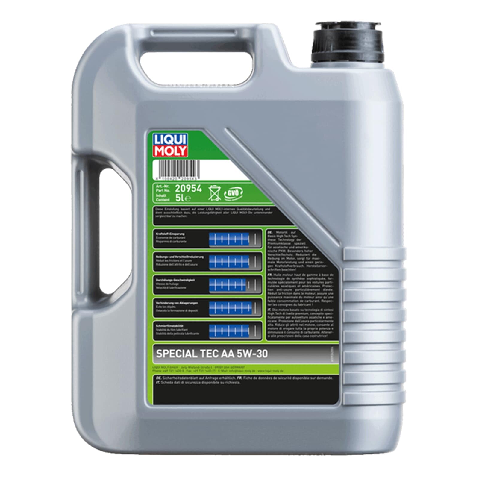 LIQUI MOLY Special Tec AA 5W-30 | 5 L | Synthesetechnologie Motoröl | Art.-Nr.: 20954 | 20954, Special Tec Aa 5W-30
