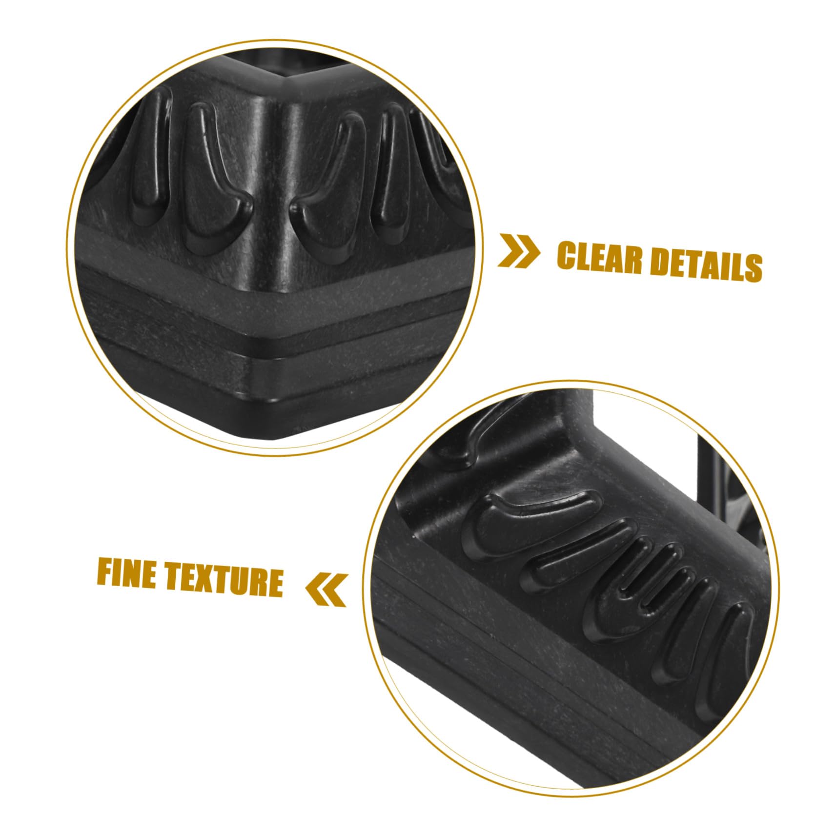 10 Pezzi Tappi Copertura Pali Nero in Pvc per Base del Deck e Recinzioni, Copertura Decorativa per Colonne e Supporti