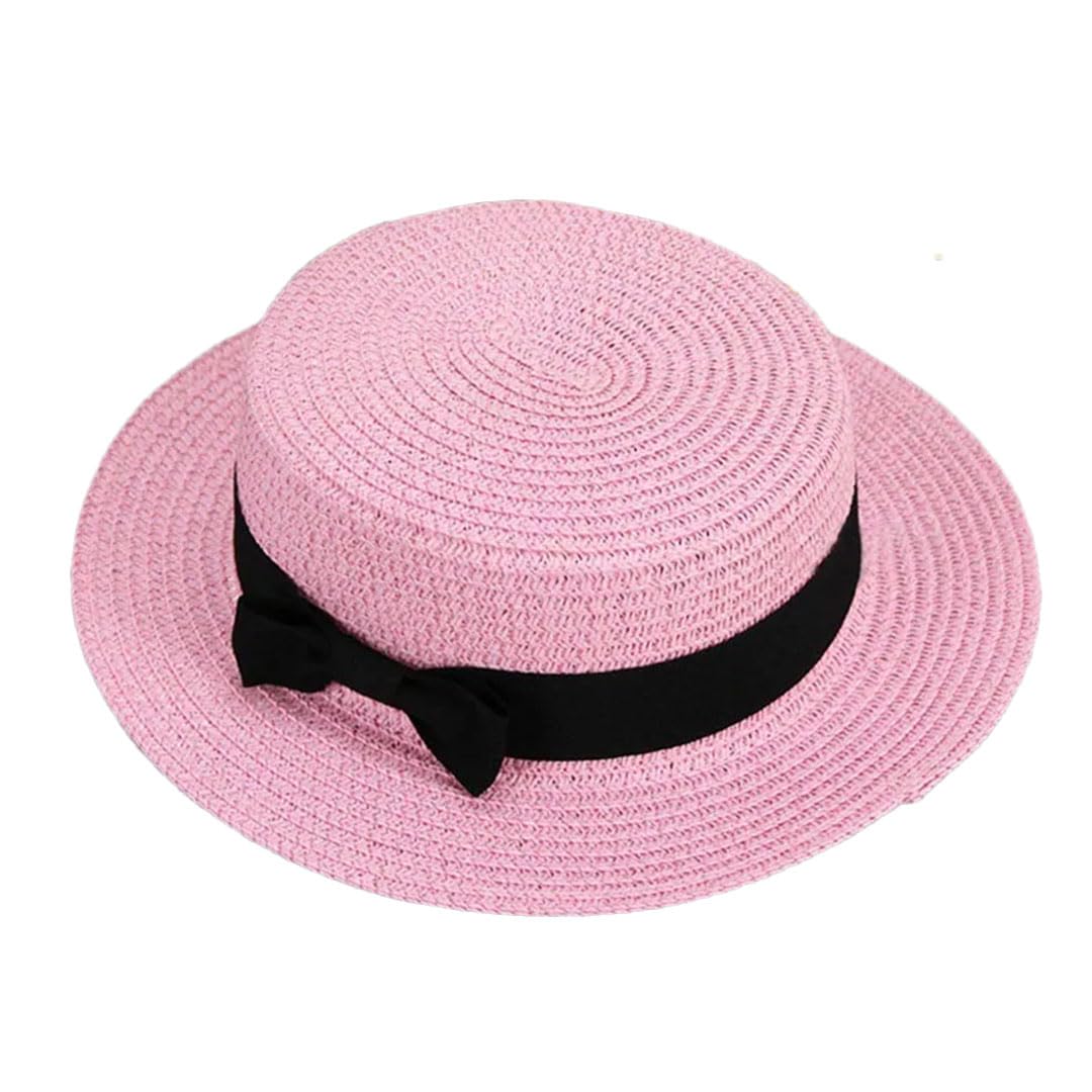 EYRMQWJPC Wide Brim Sun Hat, Women's Straw Sun Protection Panama Bucket Hat Multicolor Multiple Sizes(13)