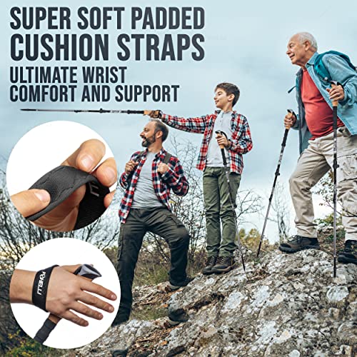 Foxelli Carbon-Trekkingstöcke, Teleskopstöcke, leicht, stoßdämpfend, Wander-, Walking- & Laufstöcke mit Naturkorkgriffen… - Image 6