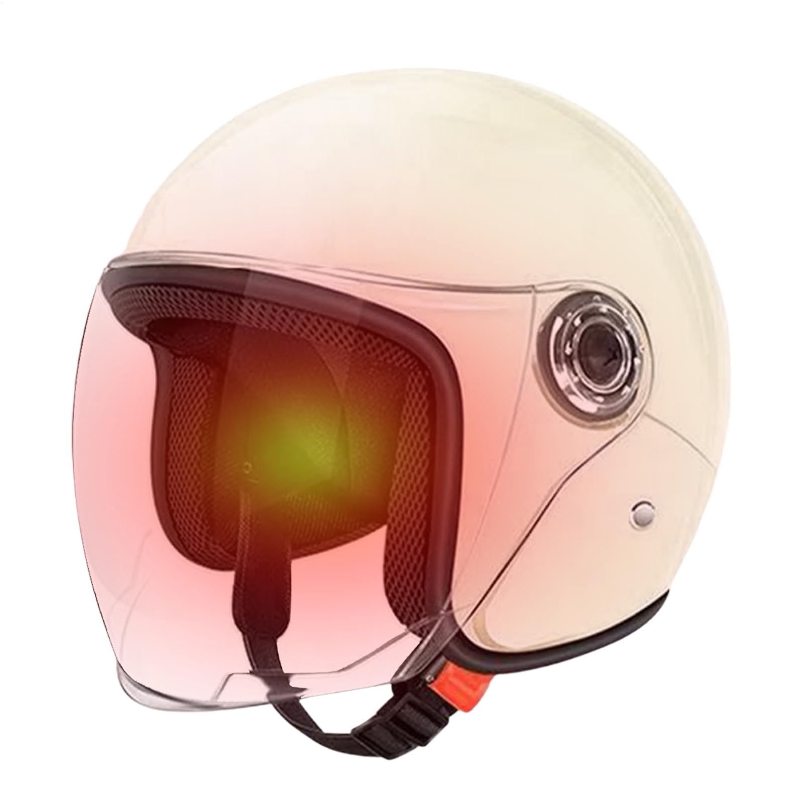 Casques de moto – 65 cm ABS Casque demi-visage respirant Équipement de protection respirant | Parfait pour scooter, vélo de sport, trajets en plein air, aventure en plein air, hommes, femmes