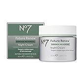 No7 Future Renew Damage Reversal Night Cream - Anti Aging Face Moisturizer - Infused with Peptide Technology to Reverse Visible Signs of Damage - Skin Barrier Repair for Dry Skin (1.69 Oz)