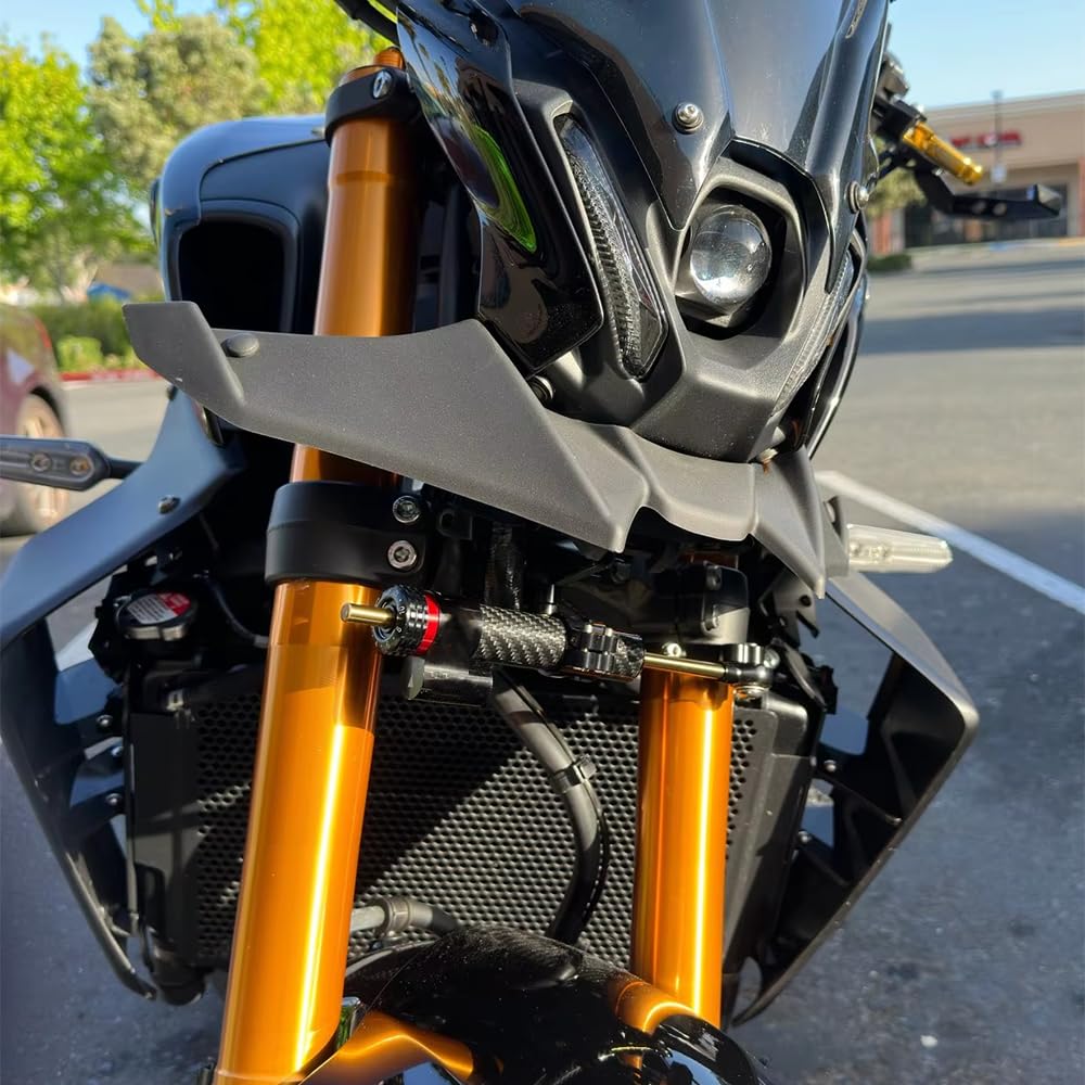 Estabilizador de dirección Compatible con YAMAHA MT09 XSR900 MT-09 MT 09 XSR 900 700 2021-2023 2024 2025 Soporte de montaje del amortiguador dirección la motocicleta estabilizador Tambaleo