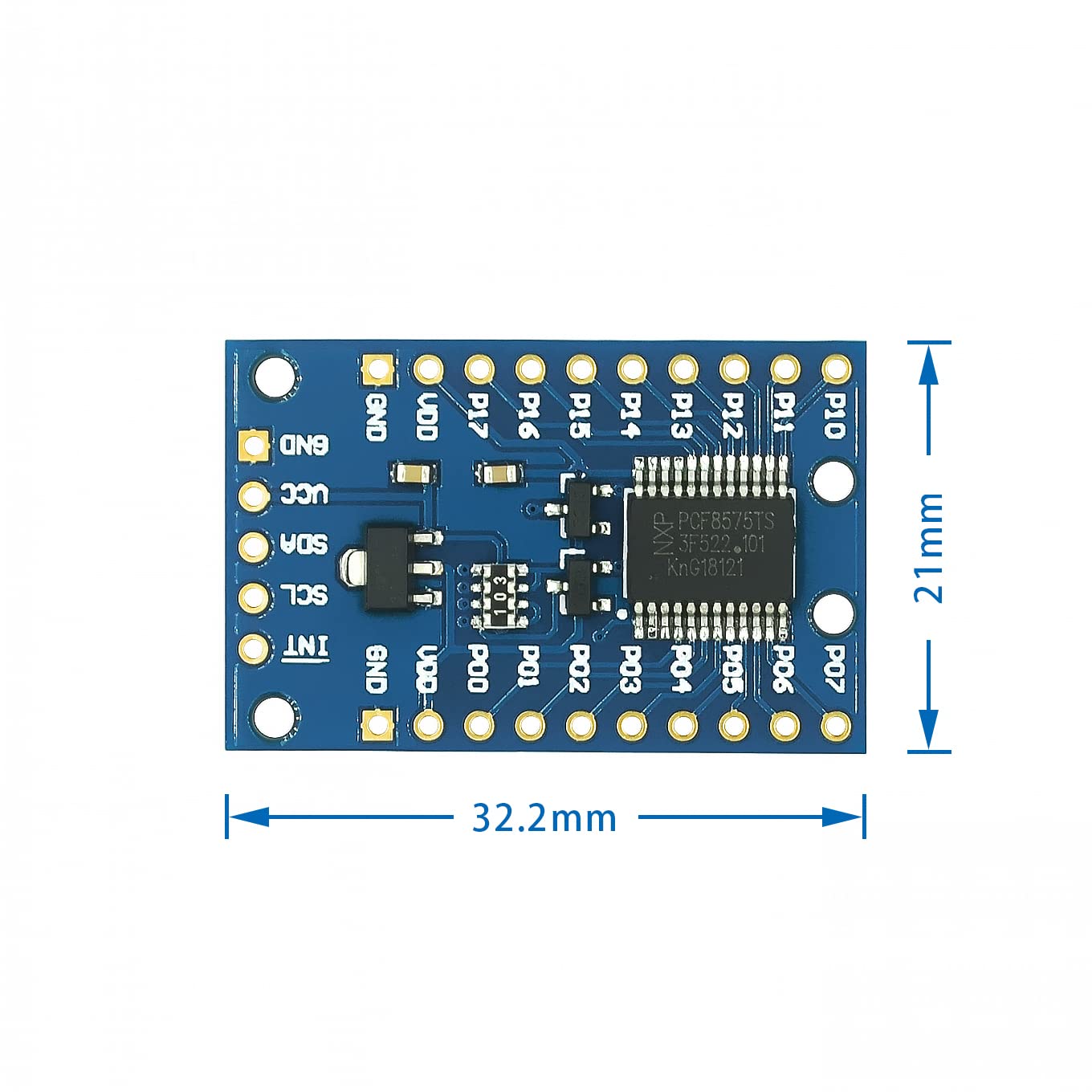 5 pezzi Modulo di espansione IO a 16 bit PCF8575 Scheda di espansione porta I2C a 16IO