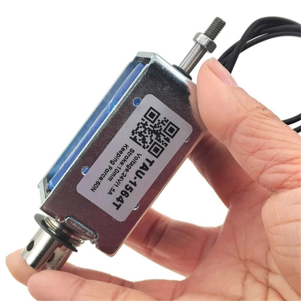 12V 24V DC Elektromagnetyczny magnes elektryczny Solenoid skokowy 60N TAU-1564 TAU-1564T (TAU-1564T 24V)