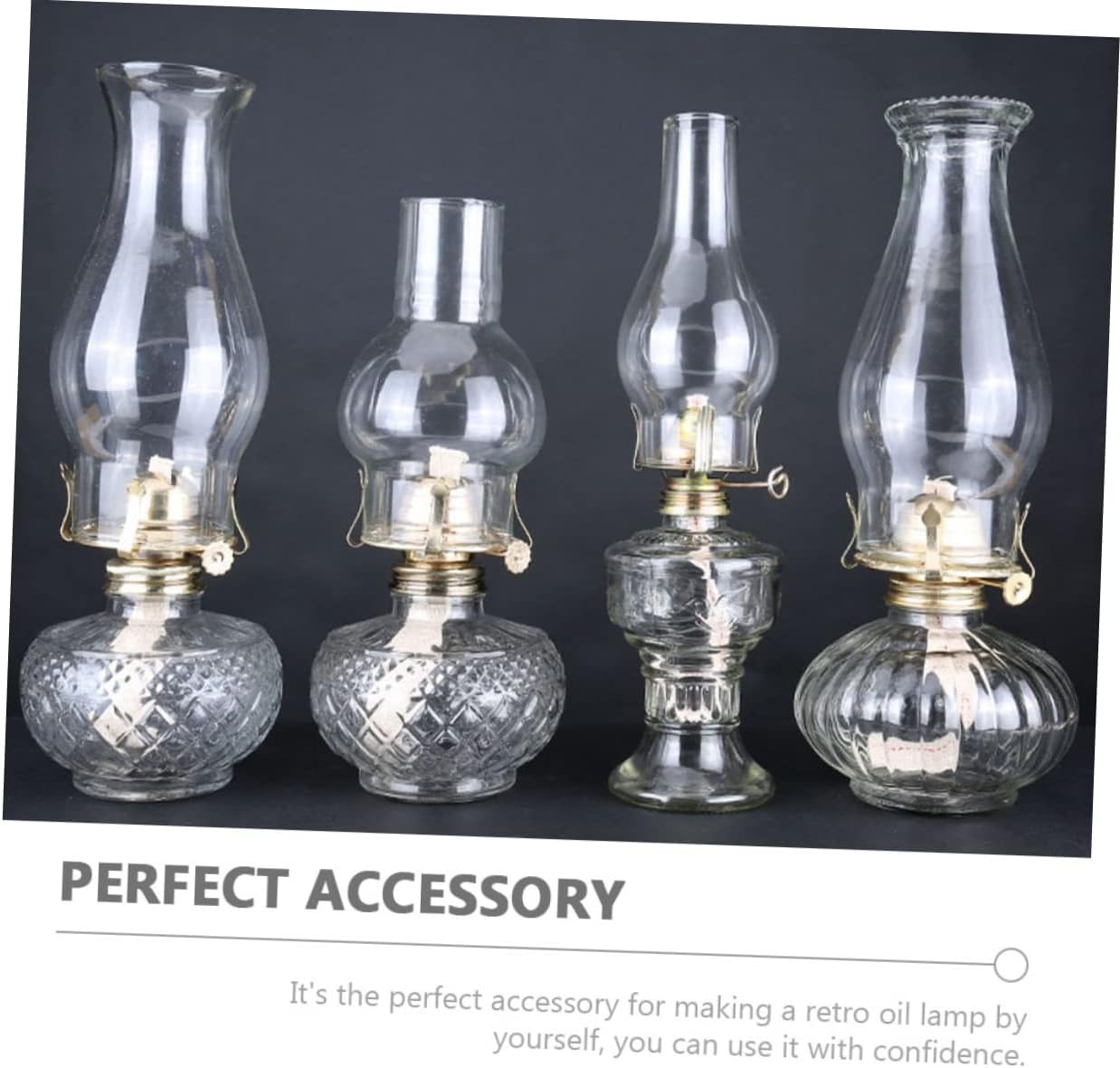 MAGICLULU 2sets Metal Kerosene Lamp Burner Wick Oil Lamp Replacement for Oil Stove 3pcs*2