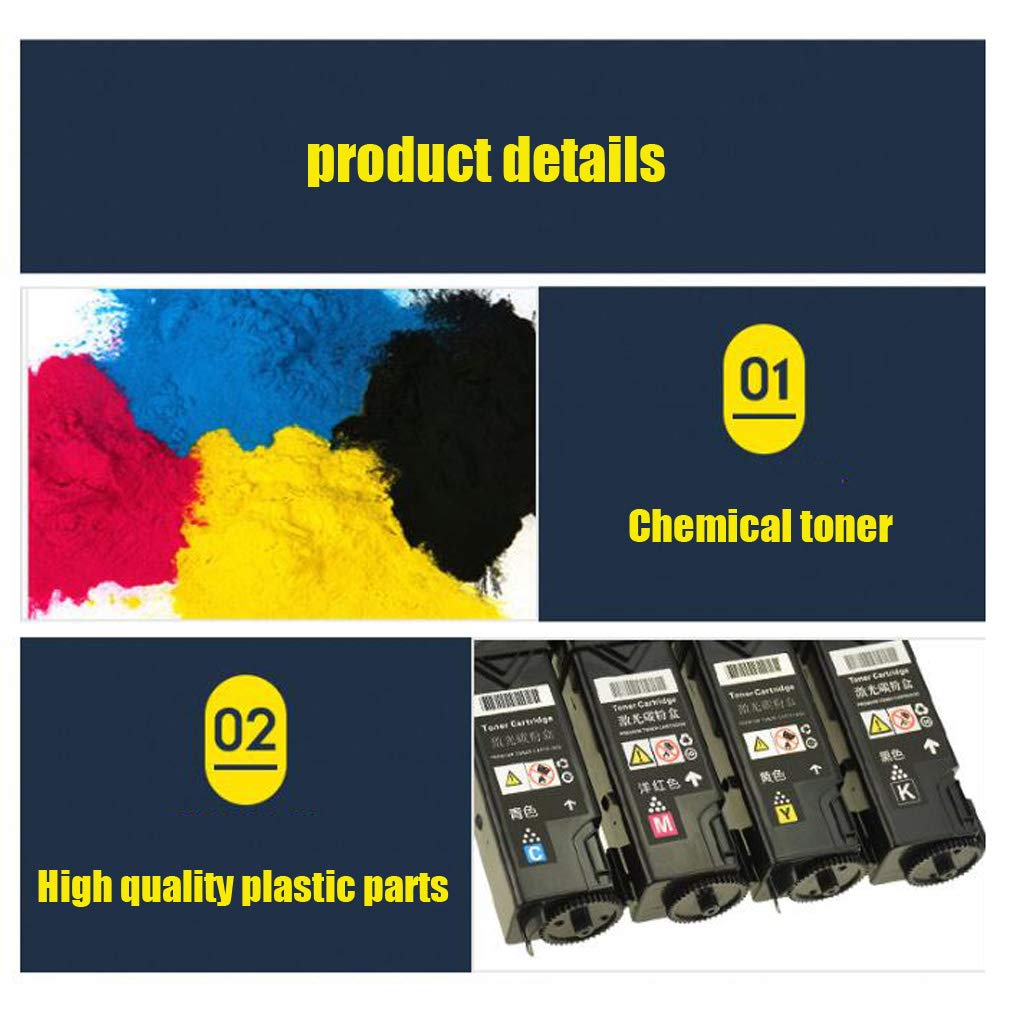 Compatible Avec Xerox Phaser 6125 Cartouche De Toner Haute Performance Pour Replaceable 106R01334 Imprimante Couleur Cartouche D'encre,Jaune