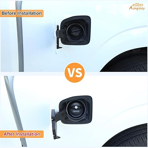 Miniatura 8 de Aunginsy Tapa de depósito de combustible de repuesto antirrobo compatible con Nissan Frontier 2021-2025 cubierta de tanque de combustible con tapa