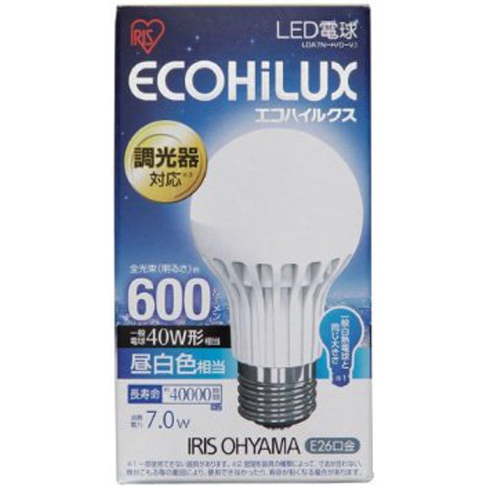 Amazon | アイリスオーヤマ LED電球 調光器対応 口金直径26mm 
