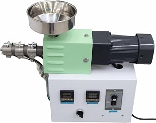 TECHTONGDA Filament Extruder ABS PEEK PLA Plastic Pressing Machine Single Screw Rod 0.1inch Extruding Diameter Filament 0.6inch Screw Rod Diameter SJ15