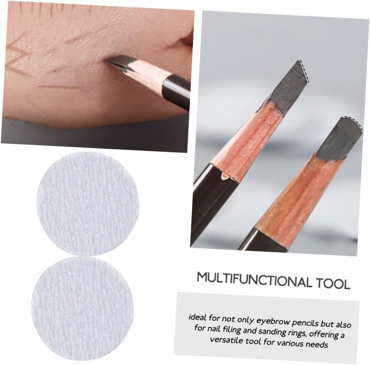 Eyeliner Sharpener Sandpaper Pads 20pcs for Art Pencils and Makeup
