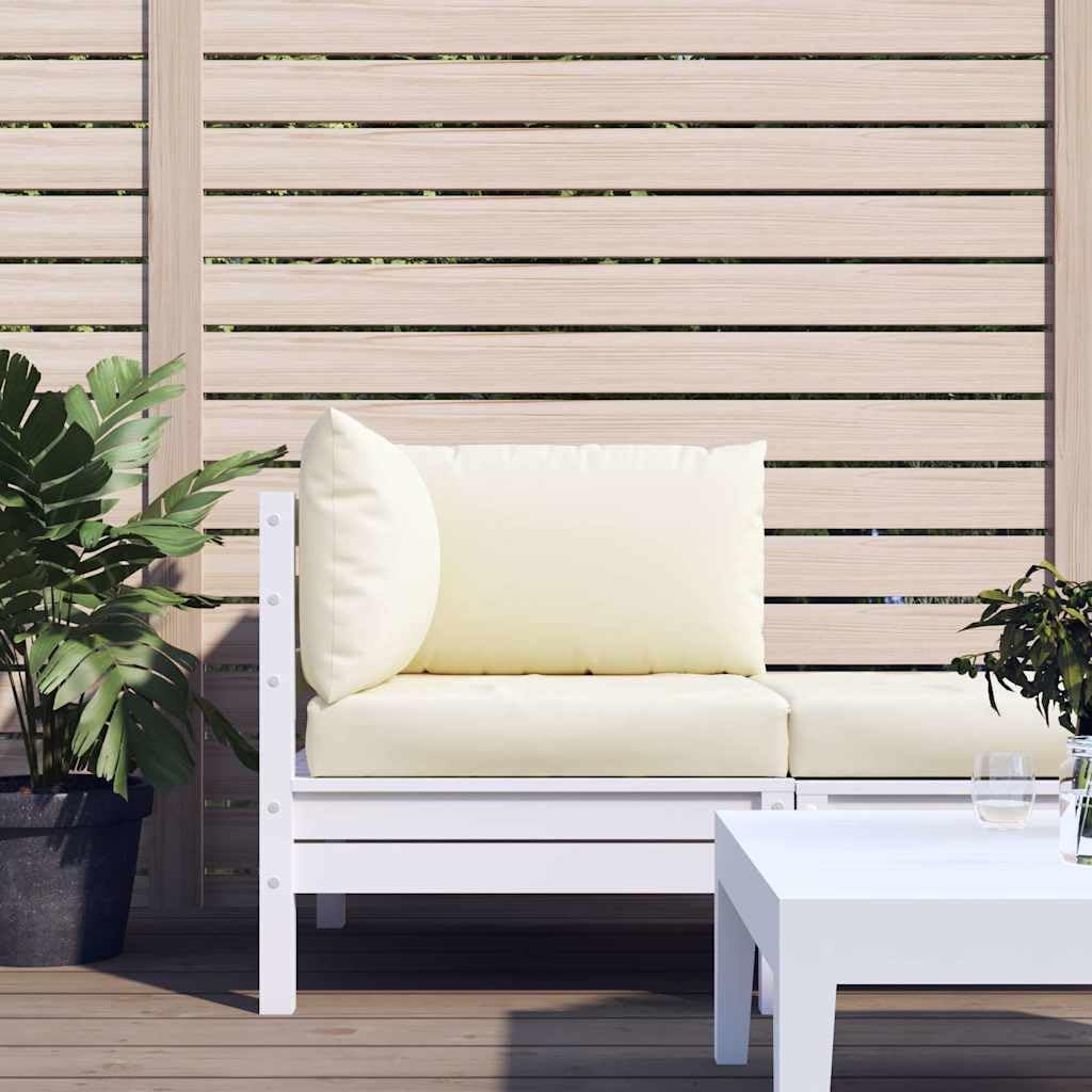 Cojín para palé de 3 piezas, color crema de tela Oxford, impermeable y resistente a las arrugas, relleno de fibra hueca y fibras de espuma para una comodidad óptima, ideal