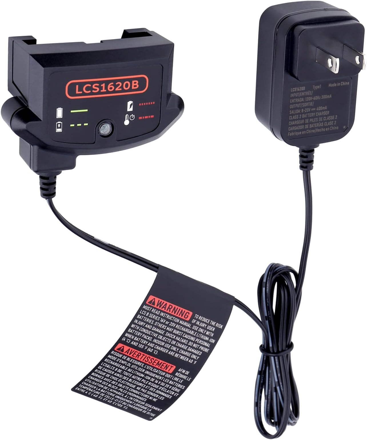 Tulepowceeng LCS1620B Charger Compatible with Black and Decker 20V 12V Max Lithium Battery LBXR20 LBX4020 LBX20 LBXR2020 Replacement for 20v Lithium Battery Charger LCS1620 BDCAC202B