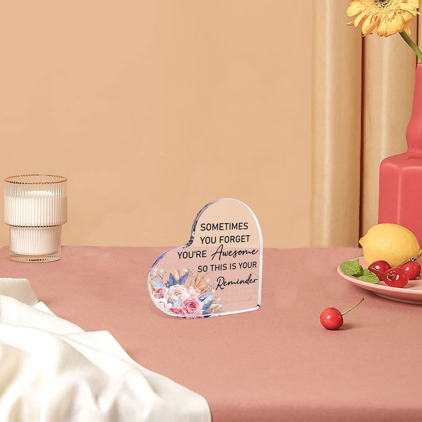 1pc regali di amicizia bestie - regalo di amicizia a forma di cuore in acrilico - regali ispiratori per - regali per relazioni a - regalo per la , regali per bestie