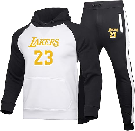Amazon.com: XXJJ Lakers James # 23 - Sudadera con capucha para hombre,  forro polar EcoSmart con capucha de dos piezas, sudadera con capucha y  pantalones de sudadera, color negro - XXL : Hogar y Cocina