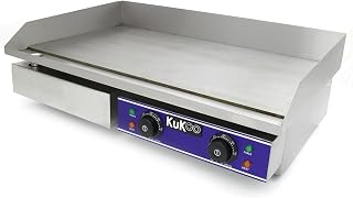Parrilla eléctrica KuKoo, de 70 cm, para encimera, parrilla comercial y freidora