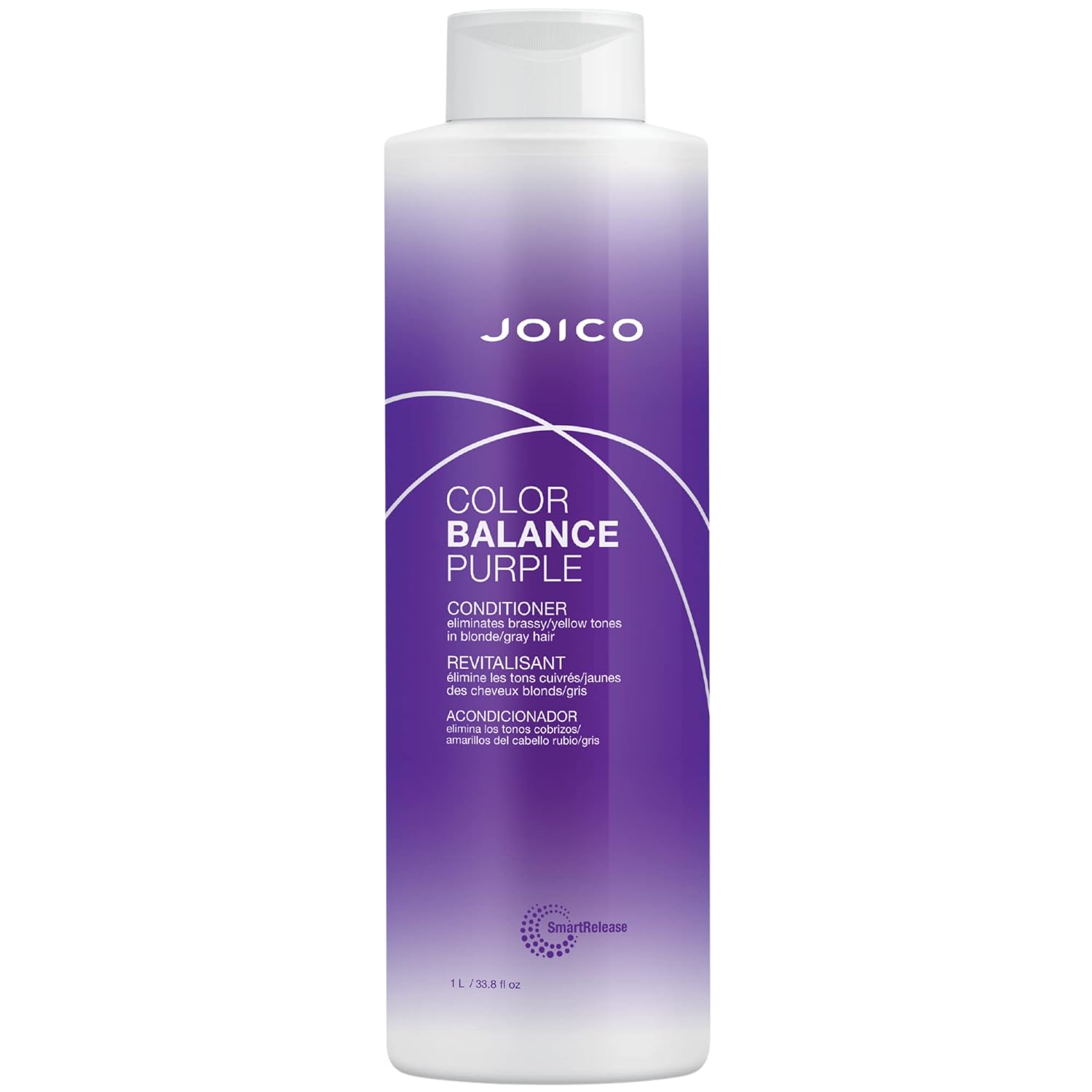 Joico Color Balance Purple Conditioner | For Cool Blonde or Gray Hair | Eliminate Brassy Yellow Tones | Boost Color Vibrancy & Shine | UV Protection | With Rosehip Oil & Green Tea Extract