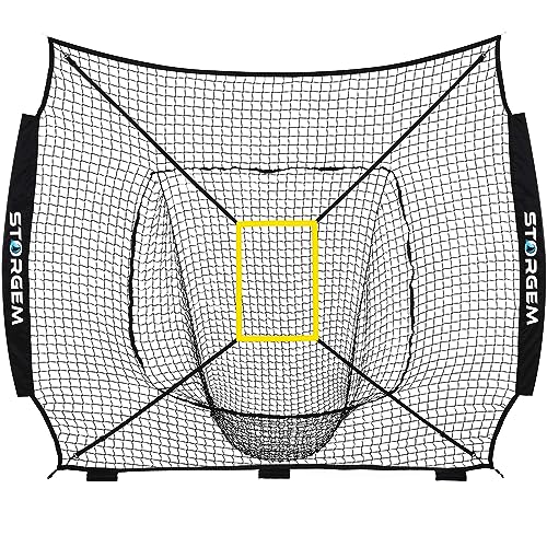 Storgem Replacement Baseball Softball Net for 7x7 Size Bow Frame, NET ONLY