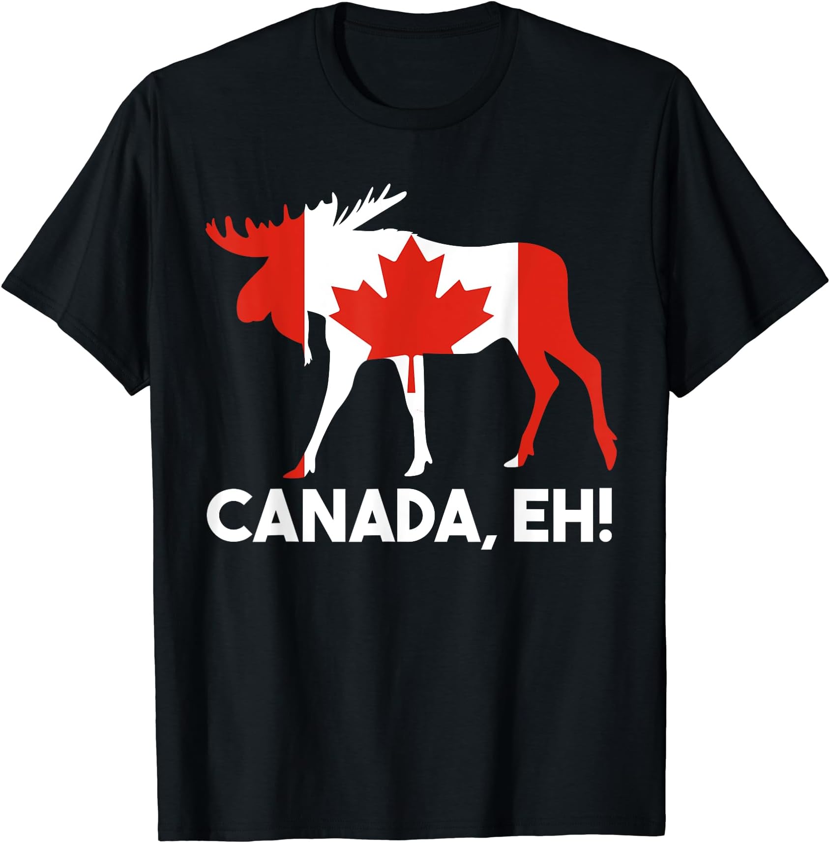 Moose & Canadian Flag GiftCanada, eh! Canadian Flag T-ShirtOEKO-TEX STANDARD 100