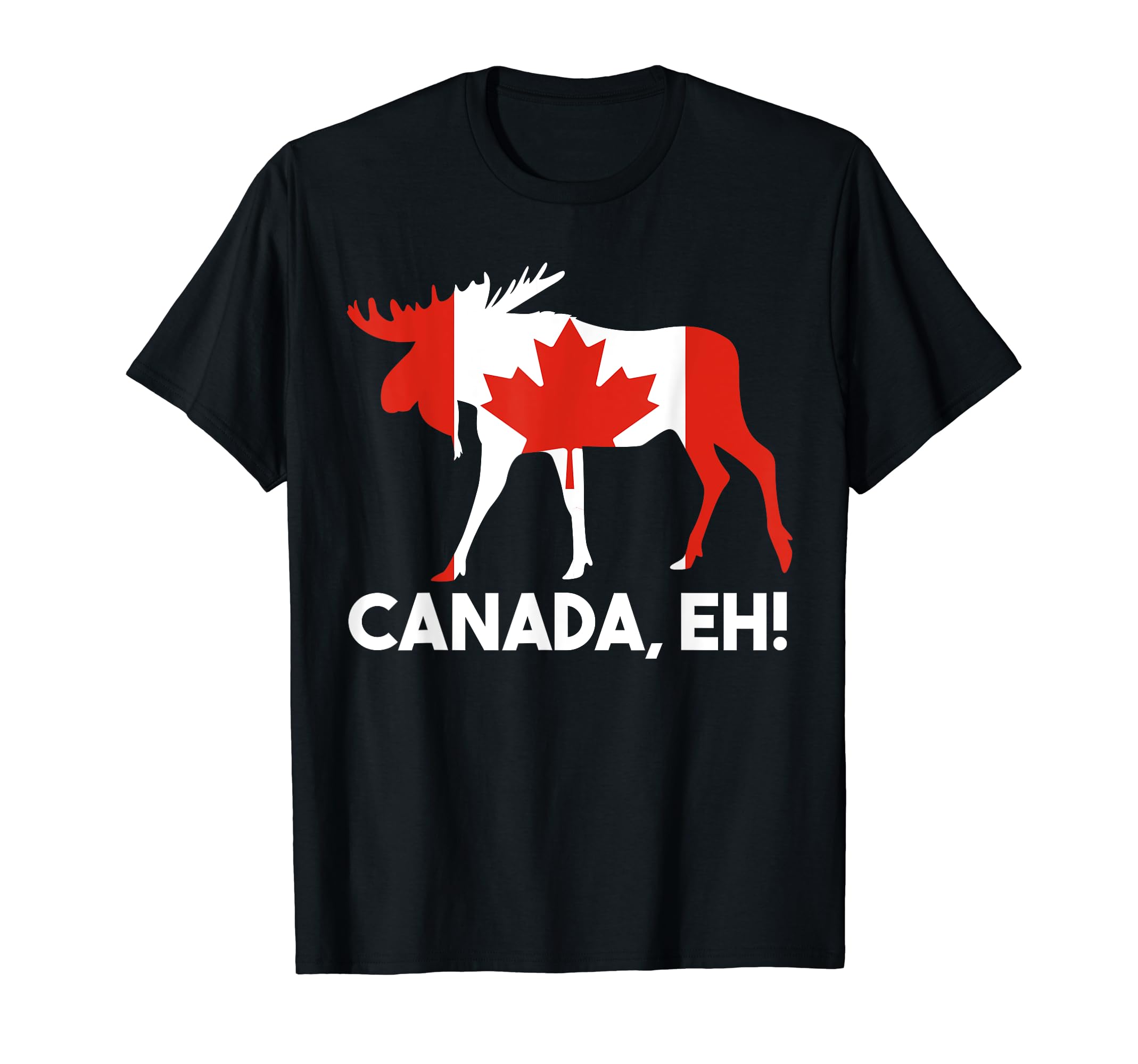 Moose & Canadian Flag GiftCanada, eh! Canadian Flag T-ShirtOEKO-TEX STANDARD 100