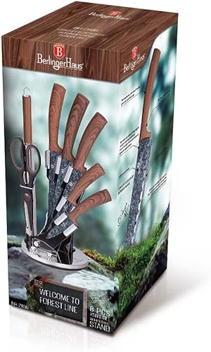 Miniatura 3 de Berlinger Haus - Juego de cuchillos de cocina con bloque juego de 8 cuchillos para cocina elegantes cuchillos de cocina con tijeras de cocina y